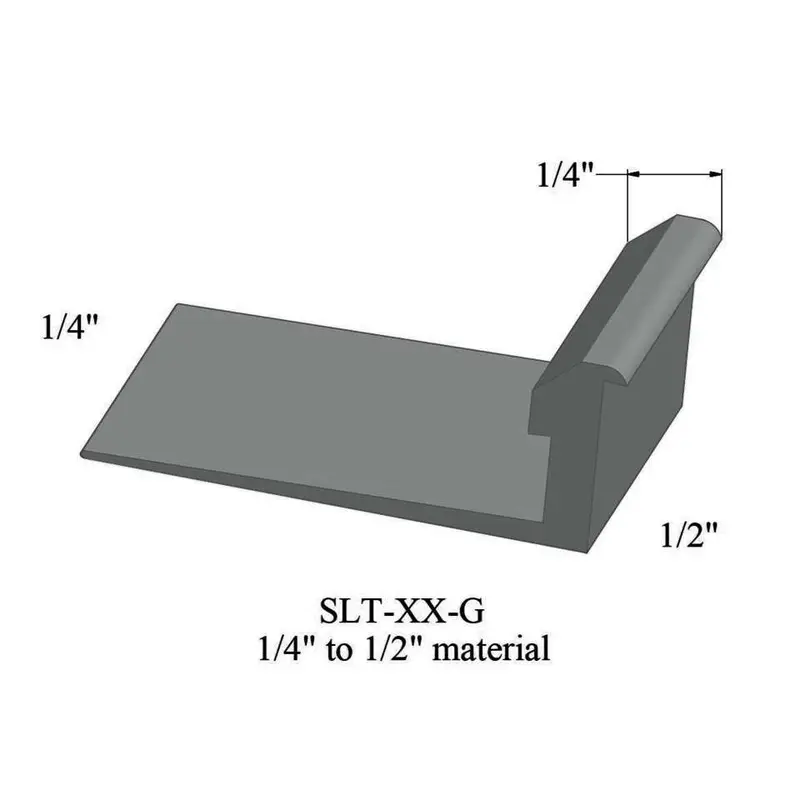 Tarkett - Slim Line Transitions - SLT 38 G for 1/4" Material to 1/2" Material #38 Pewter 12'