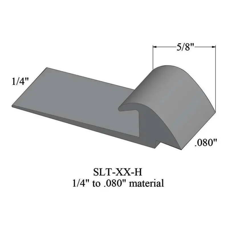 Tarkett - Slim Line Transitions - SLT 69 H for 1/4" Material to 0.080" Material #69 Sterling Silver 12'