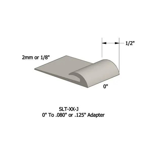 Tarkett - Slim Line Transitions - SLT 01 J for 1/8" Material to Floor #01 Snow White 12'
