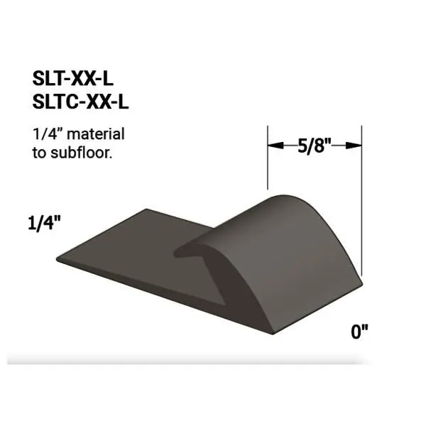 Tarkett - Slim Line Transitions - SLT 283 L for 1/4" Material to Floor #283 Toast 12'