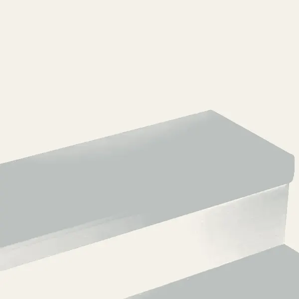 Tarkett - Vinyl Stair Treads - ST 21 RD Service Weight Round Nose #21 Platinum with No Insert 48"
