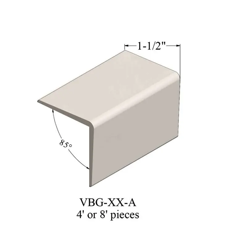 Tarkett - Corner Guards - VBG 01 A 48 Corner Guard 1-1/2" #01 Snow White - Profile 4'