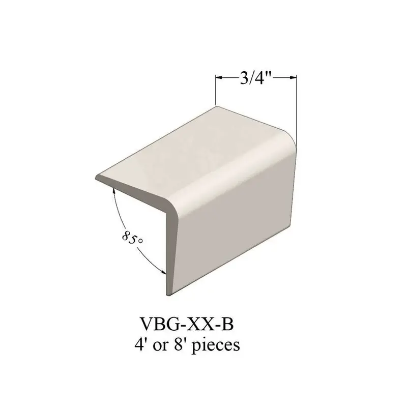 Tarkett - Corner Guards - VBG 01 B 48 Corner Guard 3/4" #01 Snow White - Profile 4'