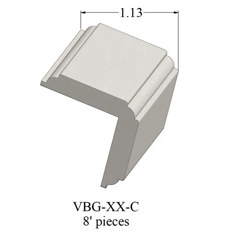 Tarkett - Millwork Wall Finishing System - VBG 27 C Corner Guard 1-1/4" #27 Mist - Wall Base 8'