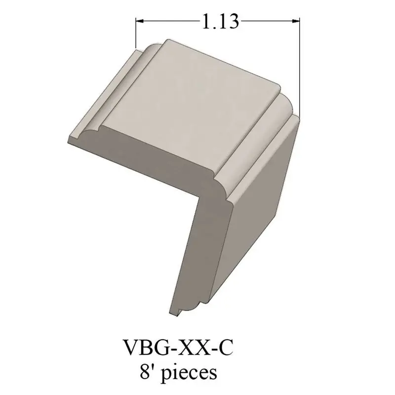 Tarkett - Millwork Wall Finishing System - VBG 31 C Corner Guard 1-1/4" #31 Zephyr - Wall Base 8'