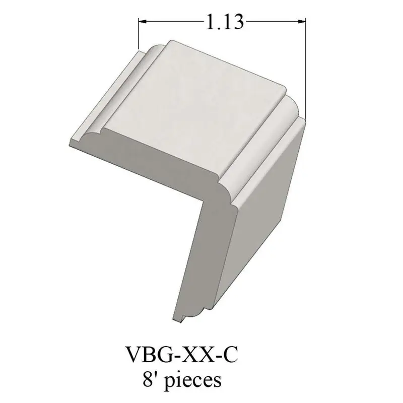 Tarkett - Millwork Wall Finishing System - VBG 460 C Corner Guard 1-1/4" #460 Cotton - Wall Base 8'