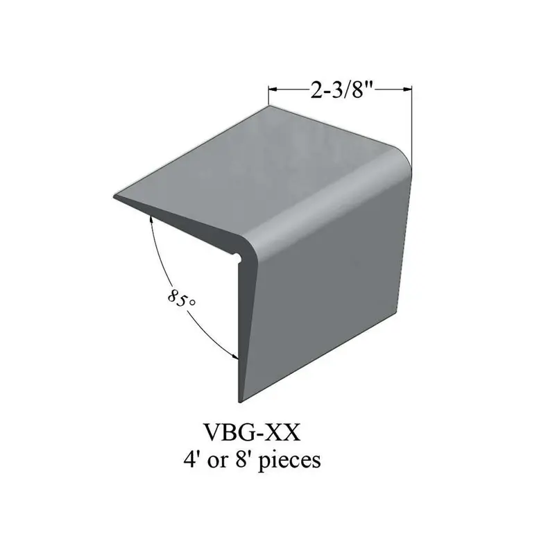Tarkett - Corner Guards - VBG 28 96 Corner Guard 2-3/8" #28 Medium Grey - Profile 8'