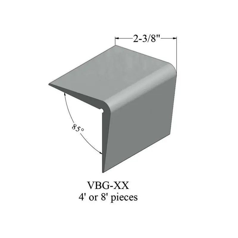 Tarkett - Corner Guards - VBG 38 96 Corner Guard 2-3/8" #38 Pewter - Profile 8'