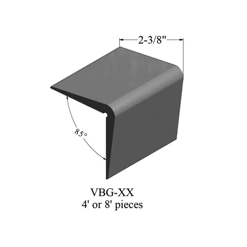 Tarkett - Corner Guards - VBG 40 96 Corner Guard 2-3/8" #40 Black - Profile 8'