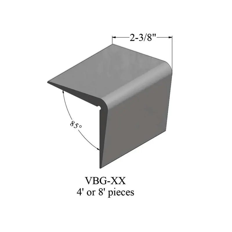 Tarkett - Corner Guards - VBG 48 96 Corner Guard 2-3/8" #48 Grey - Profile 8'