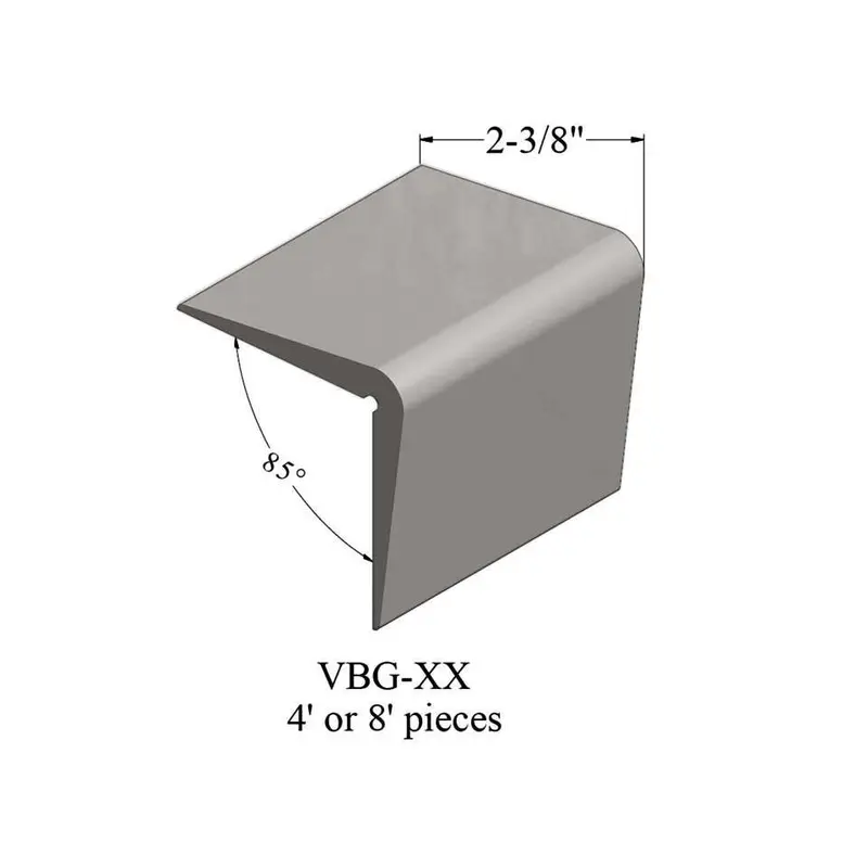 Tarkett - Corner Guards - VBG 55 96 Corner Guard 2-3/8" #55 Silver Grey - Profile 8'