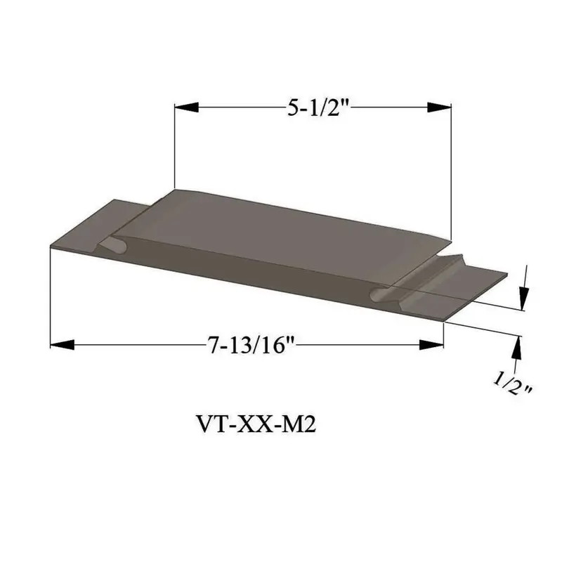 Tarkett - Thresholds - VT 80 M2 with 5-1/2" Exposed Surface #80 Fawn 36"