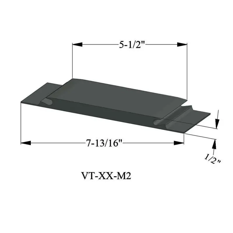Tarkett - Thresholds - VT 86 M2 with 5-1/2" Exposed Surface #86 Hunter Green 36"