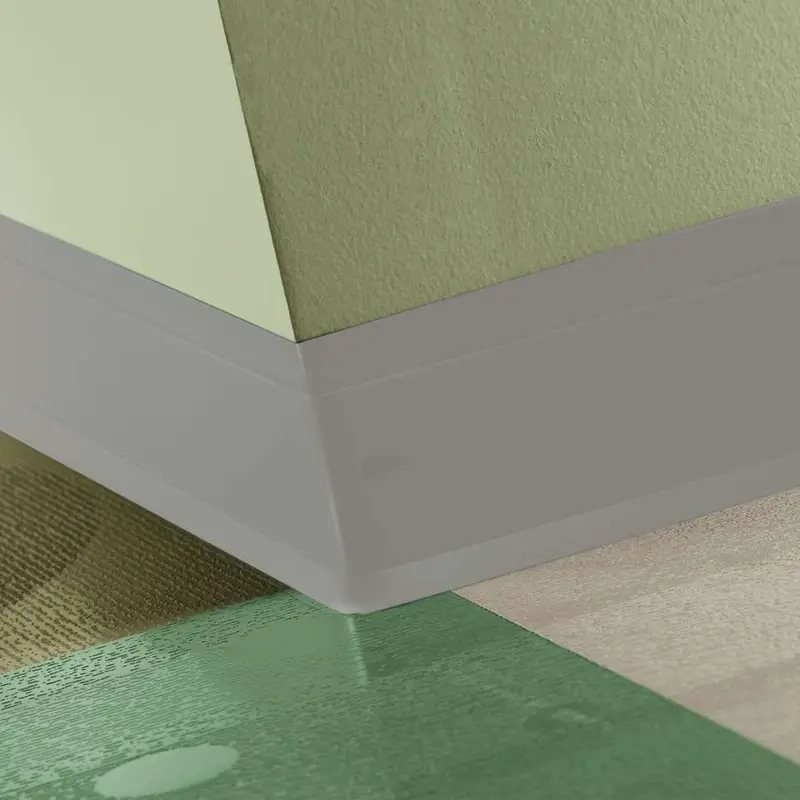 Tarkett - Perceptions Designer Wall Base - RWDC 55 F 4.25 X 120 1/8 Flex TOE 4-1/4" #55 Silver Grey - Wall Base 120'