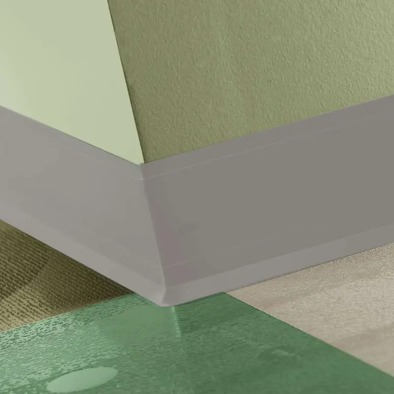 Tarkett - Perceptions Designer Wall Base - RWDC 55 G 4.25 X 120 1/8 Contour TOE 4-1/4" #55 Silver Grey - Wall Base 120'