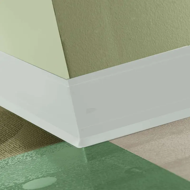 Tarkett - Perceptions Designer Wall Base - RWDC 50 G 4.25 X 120 1/8 Contour TOE 4-1/4" #50 White - Wall Base 120'
