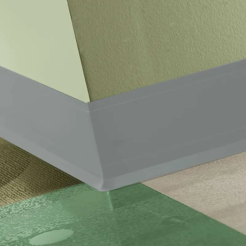 Tarkett - Perceptions Designer Wall Base - RWDC 38 G 4.25 X 120 1/8 Contour TOE 4-1/4" #38 Pewter - Wall Base 120'