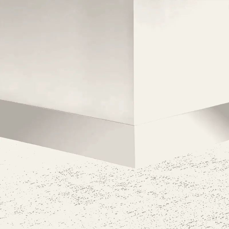 Tarkett - Millwork Wall Finishing System - MW VL2 S4 Monument 4" #VL2 Whispering Mist - Wall Base 8' (Pack of 8)