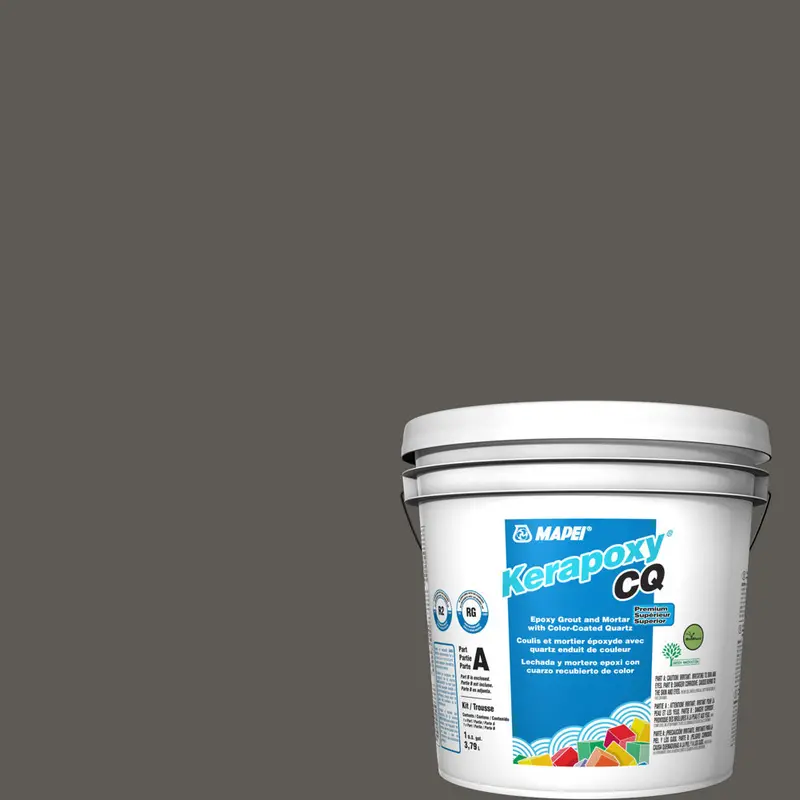 Mapei - Kerapoxy CQ Premium Epoxy Grout with Color-Coated Quartz #5047 Charcoal 3.79 L