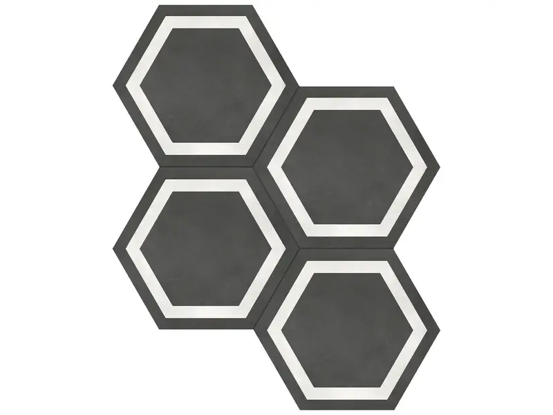 Anatolia - Floor Tile Form Graphite Matte 7" x 7-3/4"