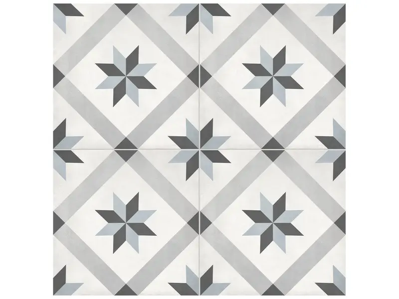 Anatolia - Floor Tile Form Tide Compass Matte 7-3/4" x 7-3/4"