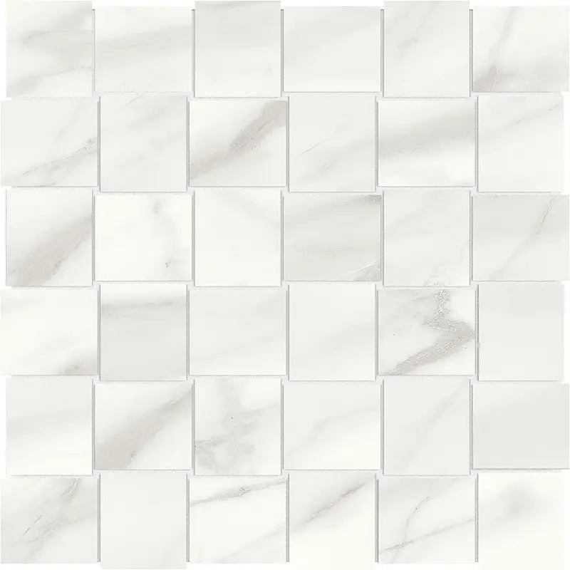 Anatolia - Porcelain Mosaic Mayfair Volakas Grigio Basketweave Polished 2" x 2"