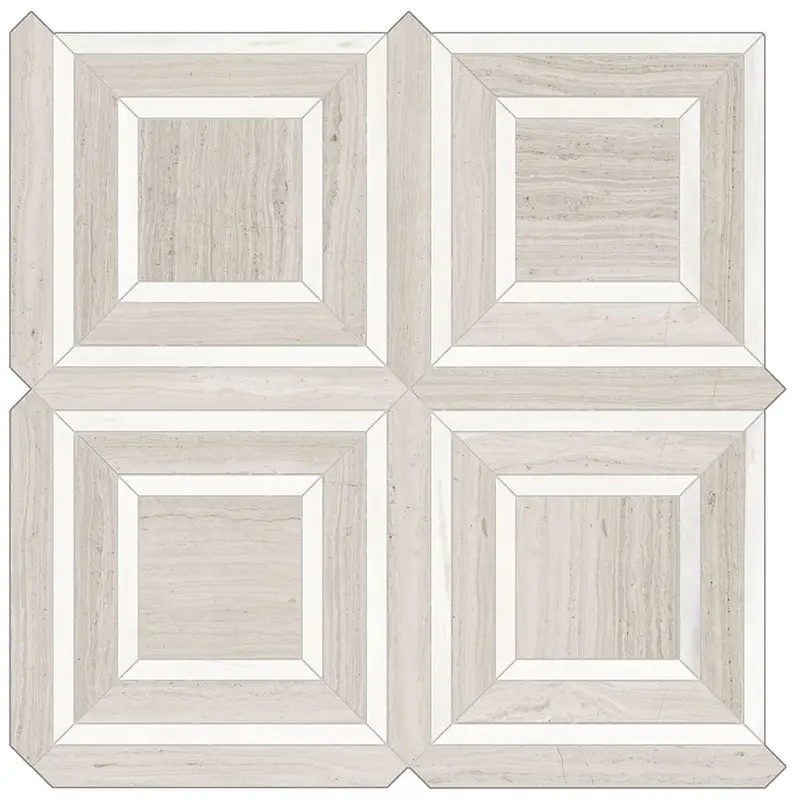 Anatolia - Porcelain Mosaic Mayfair Strada Ash Piazza Polished 11 3/4" x 11 3/4"