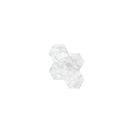 Anatolia Mosaic Hexagon La Marca Carrara Gioia Polished 10" x 11-1/2"