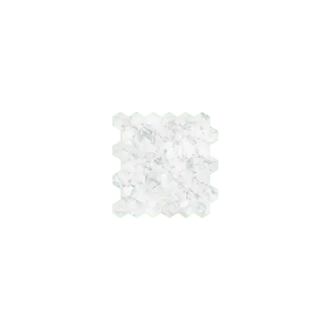 Anatolia Mosaic Hexagon La Marca Carrara Gioia Polished 12" x 12"