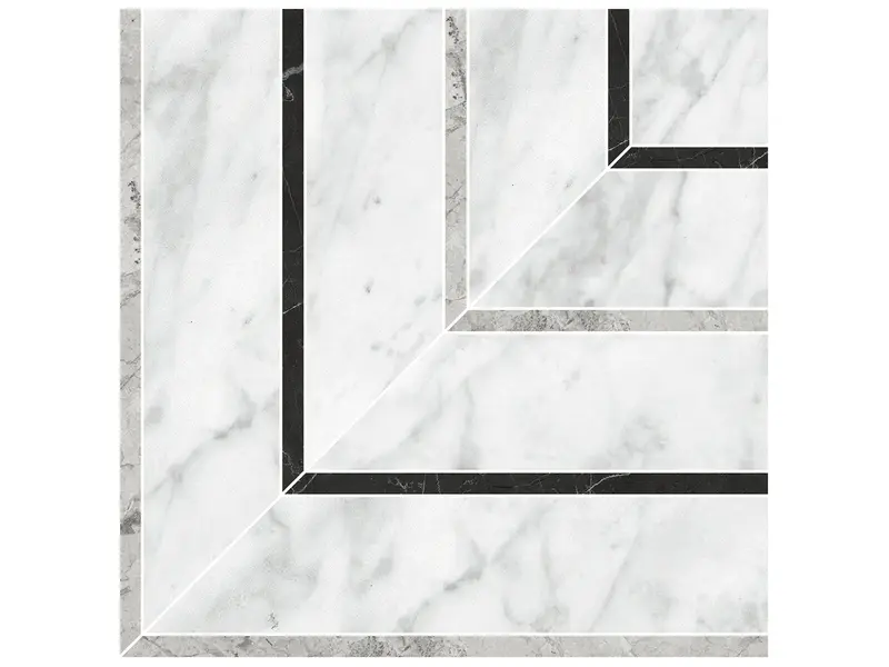 Anatolia Mosaic La Marca Carrara Gioia Picco Honed 8-5/16" x 8-5/16"