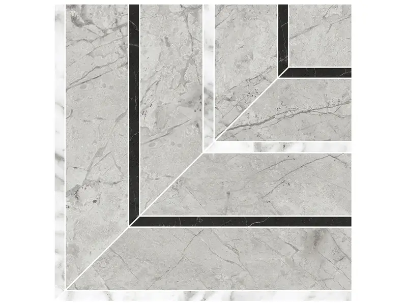 Anatolia Mosaic La Marca Paradiso Argento Picco Honed 8-5/16" x 8-5/16"