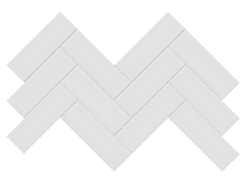 Anatolia - Mosaic Herringbone Soho Gallery Grey Matte 8-1/4" x 17"
