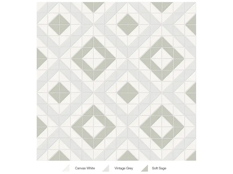Anatolia - Mosaic Tiles Soho Morning Blend Matte 10" x 10" (Sold in Sqft)