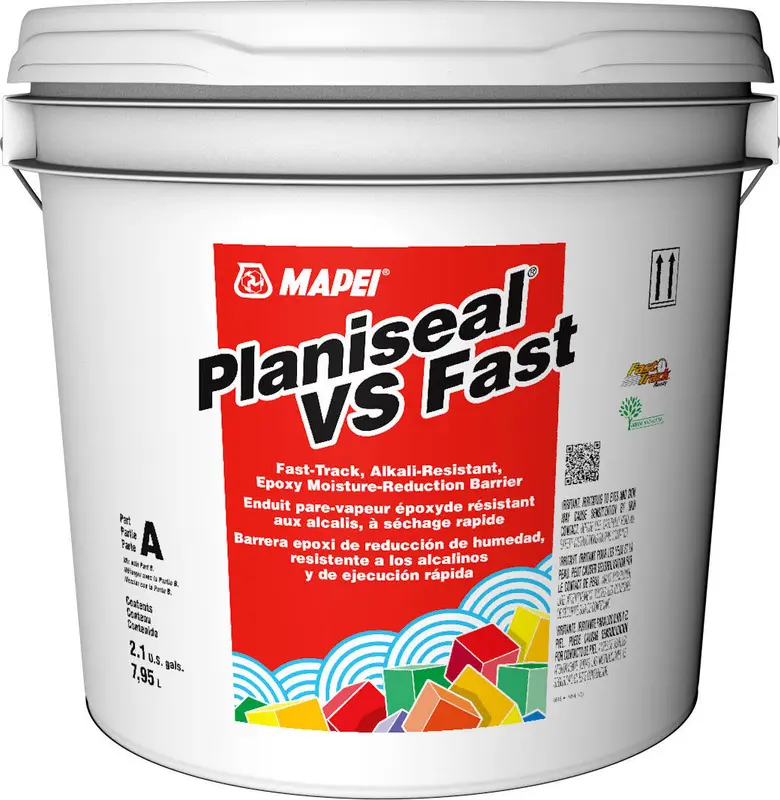 Mapei - Planiseal VS Fast Moisture Reduction Barrier Alkali-Resistant Epoxy Part A Pail of 7.95 L