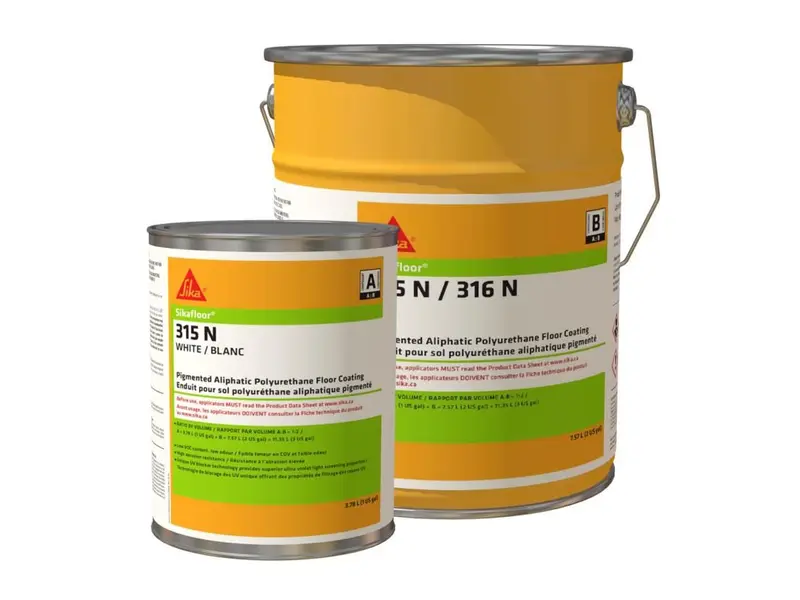 Sika - Polyurethane Coating Sikafloor-315 N Clear Part A + B - 3 gal
