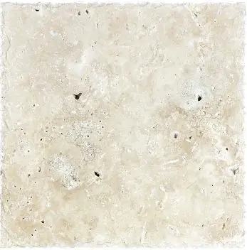 Anatolia - 8 X 8 Ivory Travertine Chisled & Brush