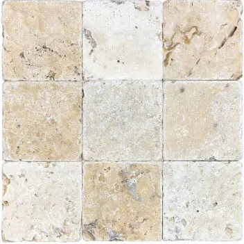 Anatolia - Floor Tiles Picasso Tumbled 4" x 4" (Sold in Sqft)