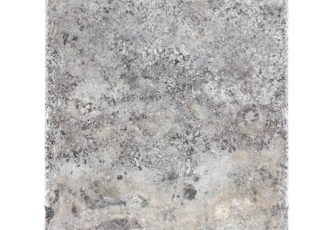 Anatolia Floor Tiles Silver Ash Crosscut Brushed Chiseled 8" x 8"