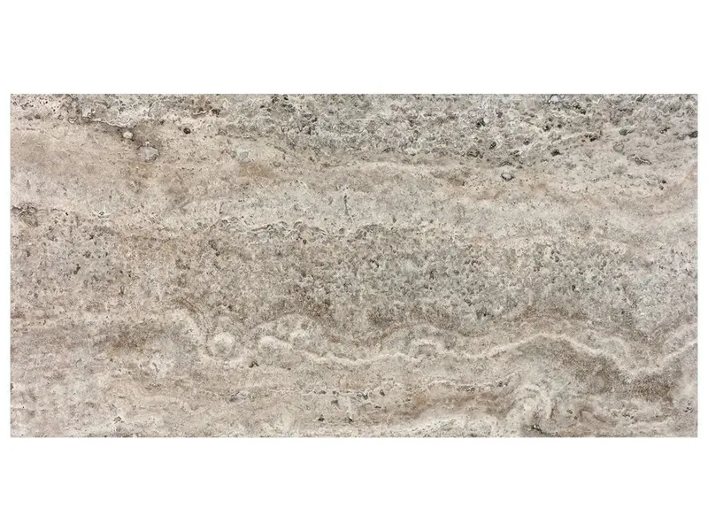 Anatolia - 12x24 Silver Ash Travert. Filled & Honed