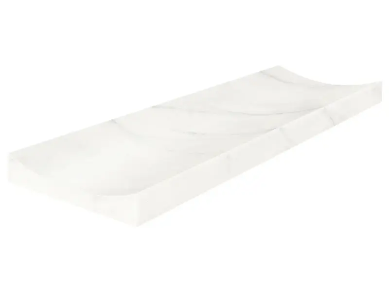 Anatolia Floor Tiles Eterna Bianco Fluto Honed 4" x 12"