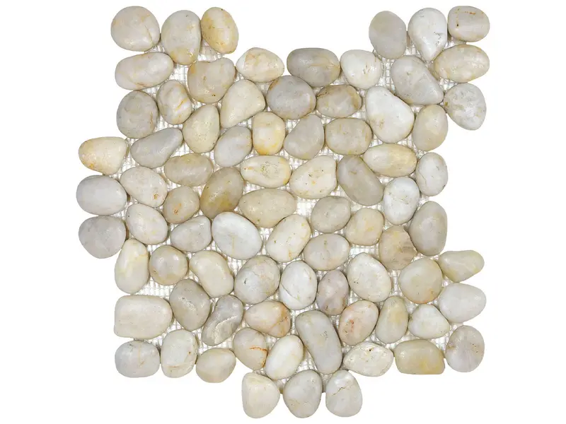 Anatolia - Natural Stone Mosaic Zen Fiji Cream Pebble Matte 12" x 12"