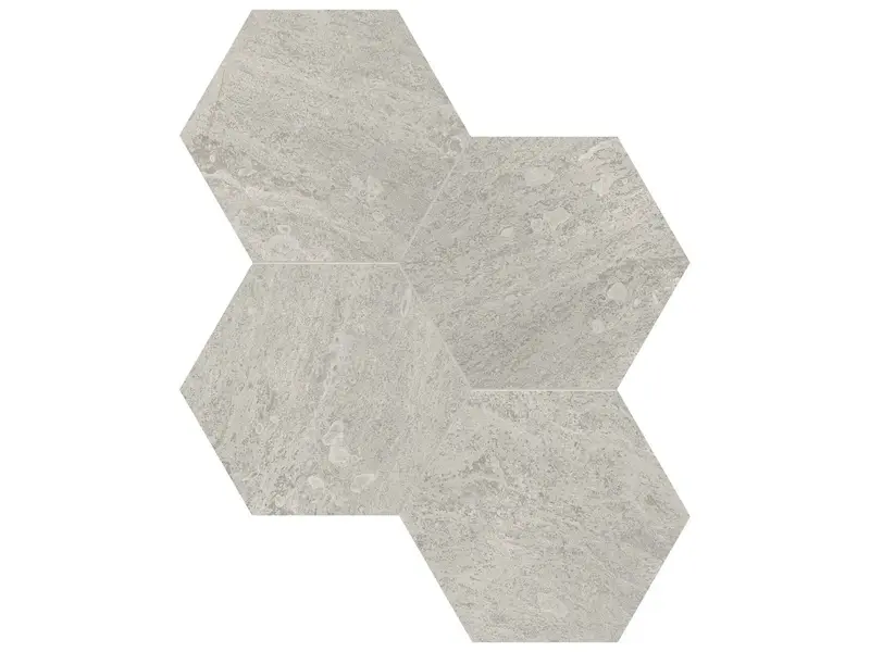 Anatolia Mosaic Anciano Grigio Hexagon Honed 10" x 12"