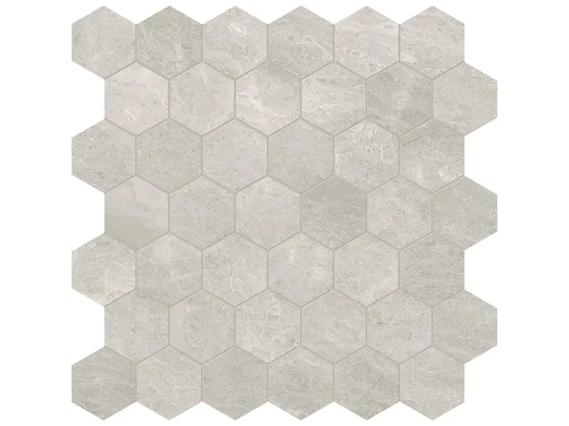 Anatolia Mosaic Anciano Grigio Hexagon Honed 12" x 12"
