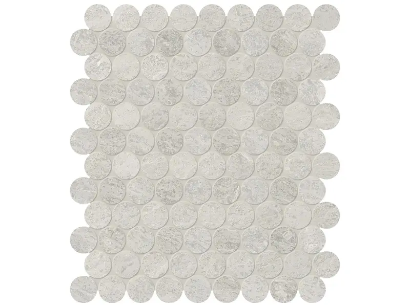 Anatolia Mosaic Anciano Grigio Penny Round Honed 11" x 13"