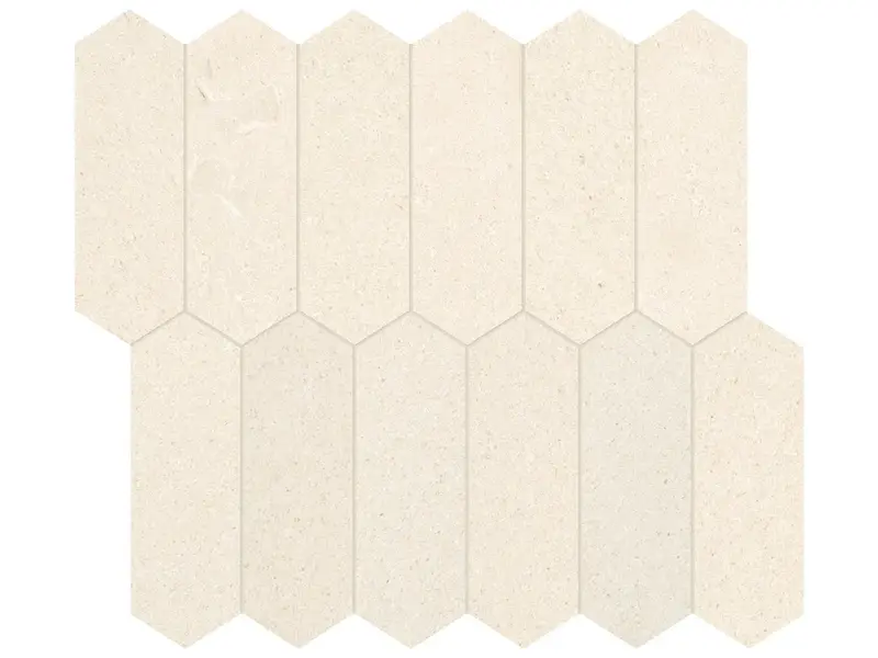 Anatolia Mosaic Serene Ivory Picket Honed 11" x 12"