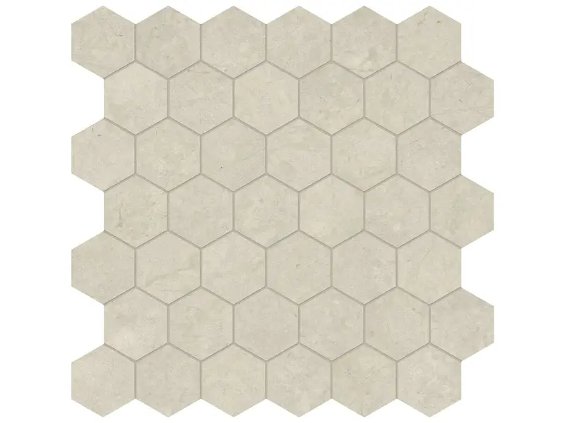 Anatolia Mosaic Tierra Halo Hexagon Honed 12" x 12"