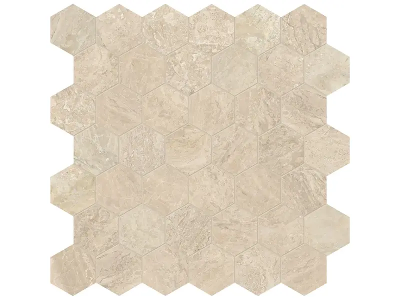 Anatolia Mosaic Impero Reale Hexagon Polished 12" x 12"