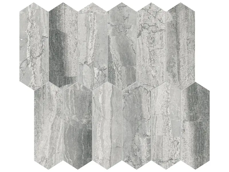 Anatolia Mosaic Volcana Notte Picket Honed 11" x 12"