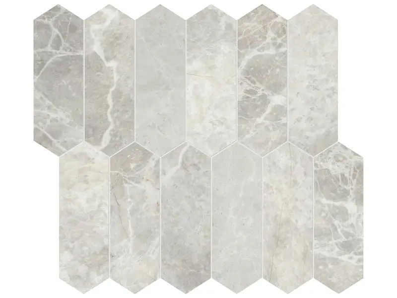 Anatolia Mosaic Apollo Argento Picket Honed 11" x 12"