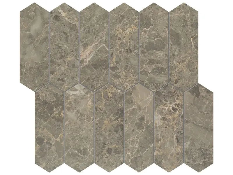Anatolia Mosaic Velutto Ash Picket Honed 11" x 12"